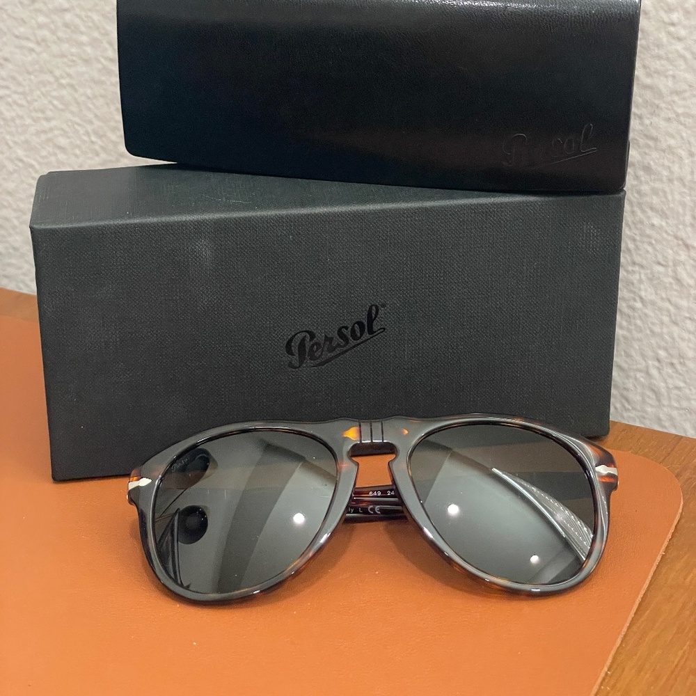 Persol 649 Steve McQueen Aviator Sunglasses